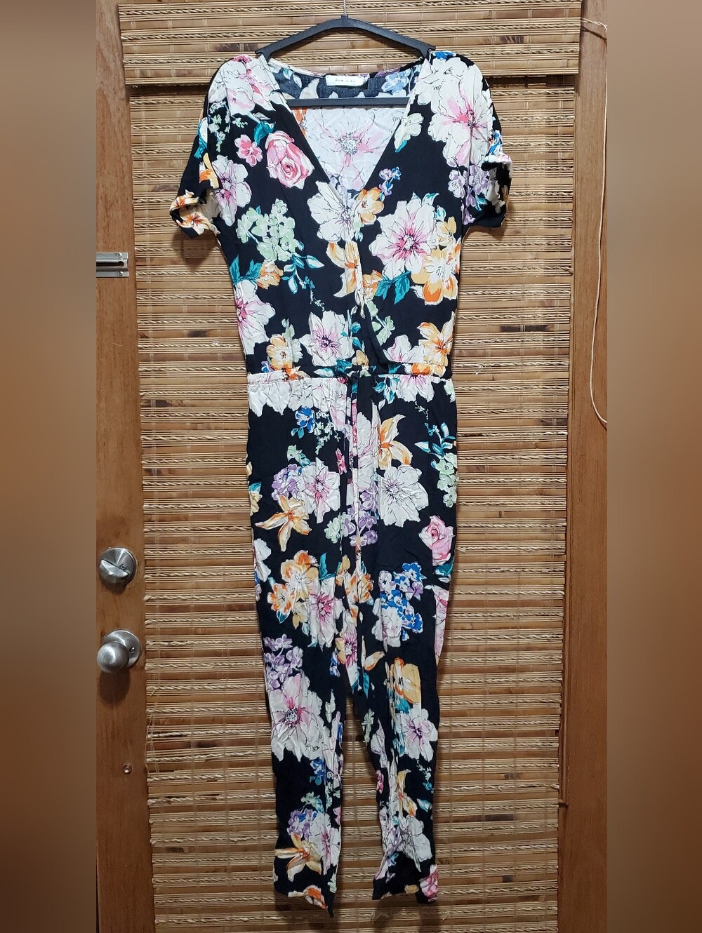 Black And Floral Arc N Co Jumpsuit